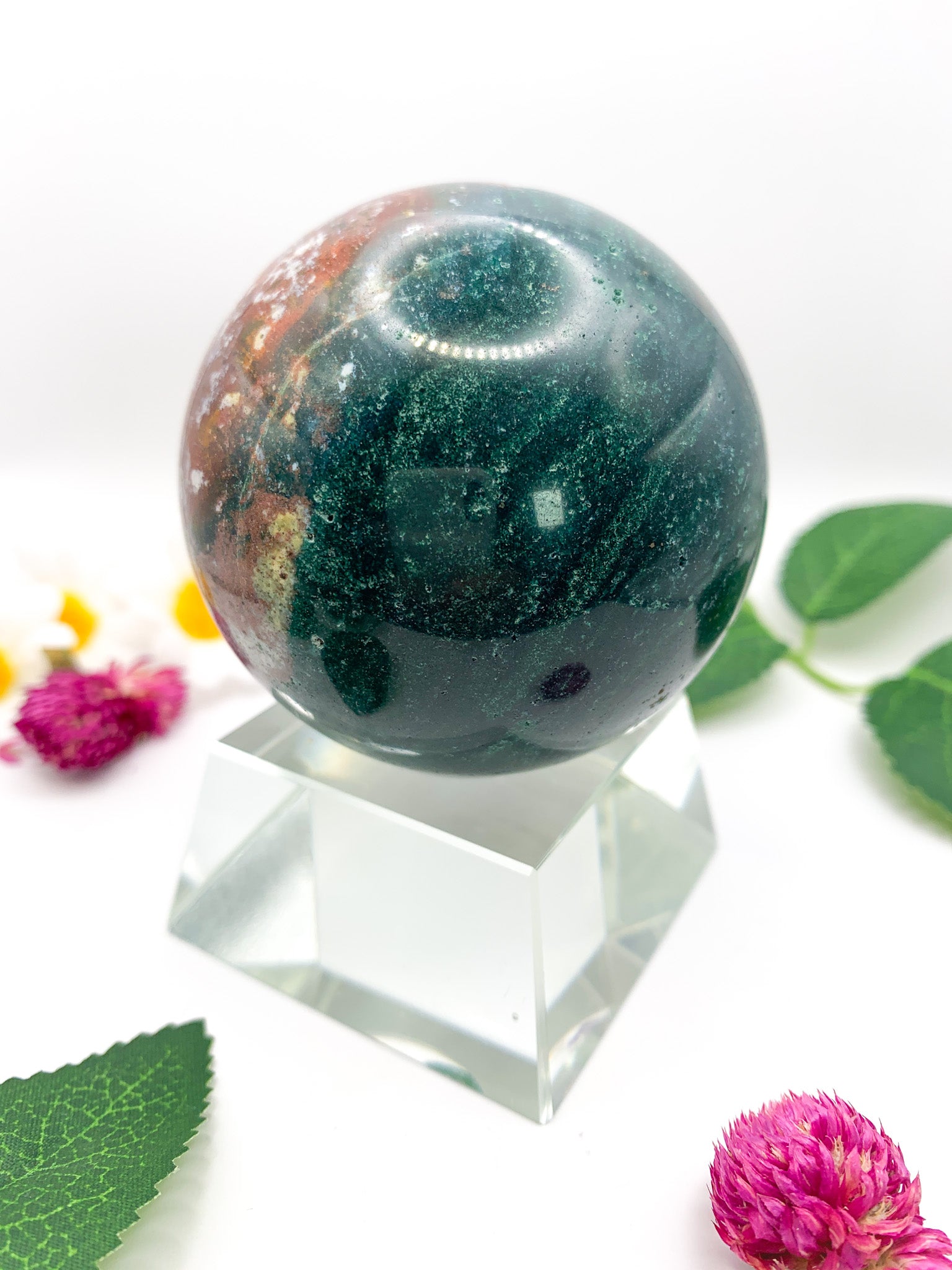 Ocean Jasper Sphere - Crystal Love Treasures