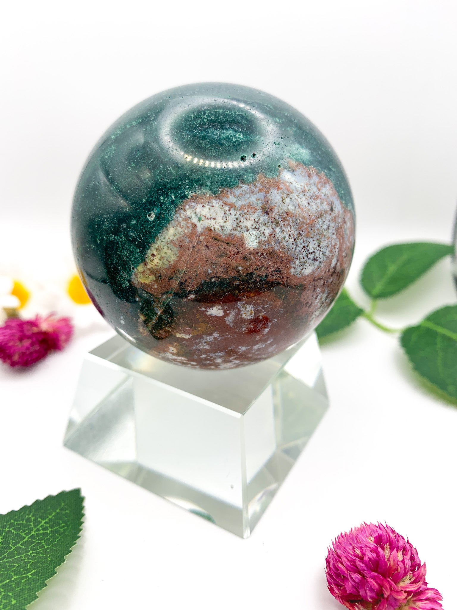 Ocean Jasper Sphere - Crystal Love Treasures