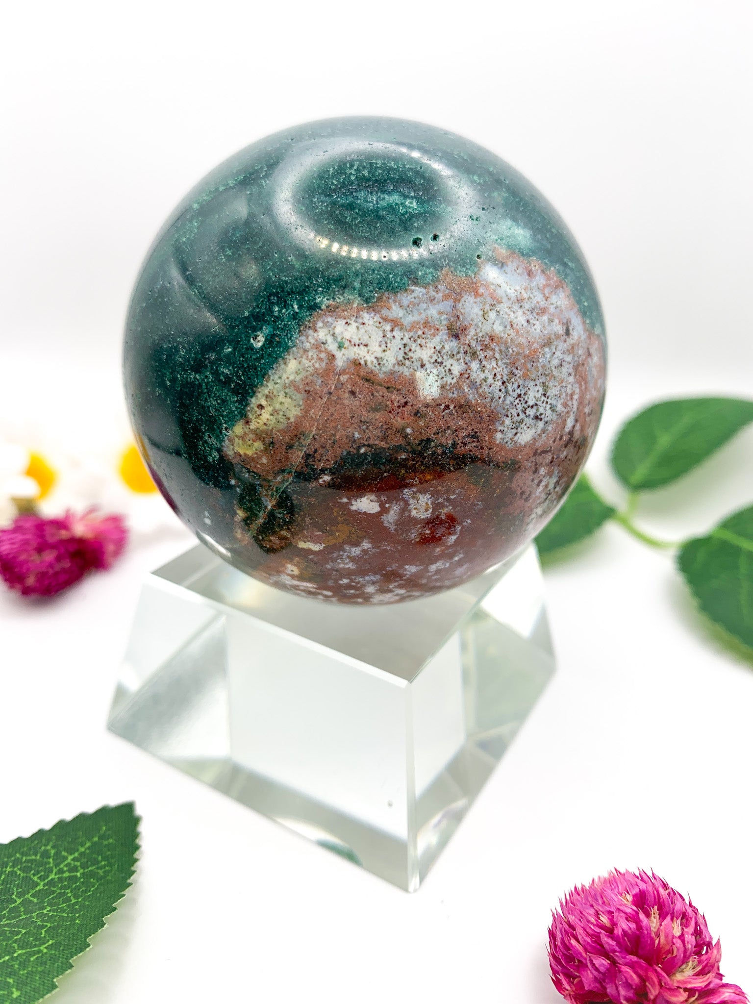 Ocean Jasper Sphere - Crystal Love Treasures