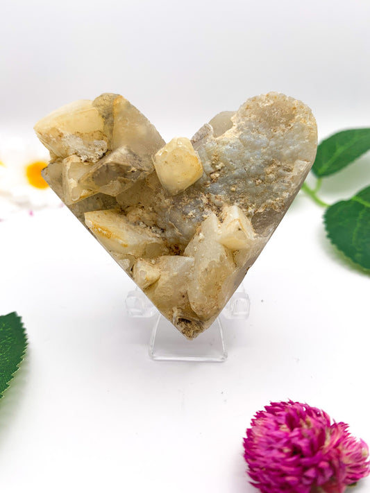 Chunky Calcite Heart - Crystal Love Treasures