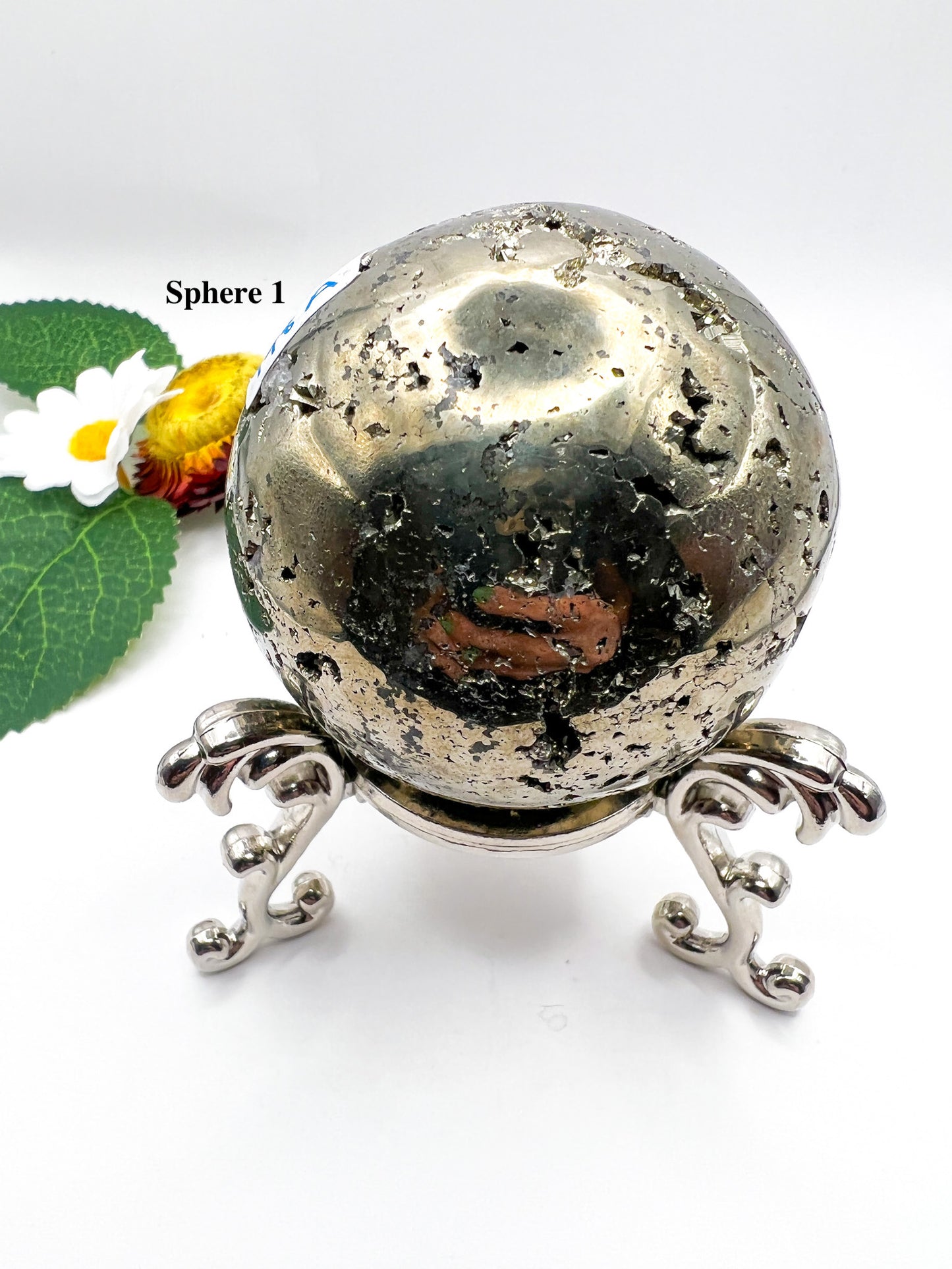 Peruvian Pyrite Sphere - Crystal Love Treasures