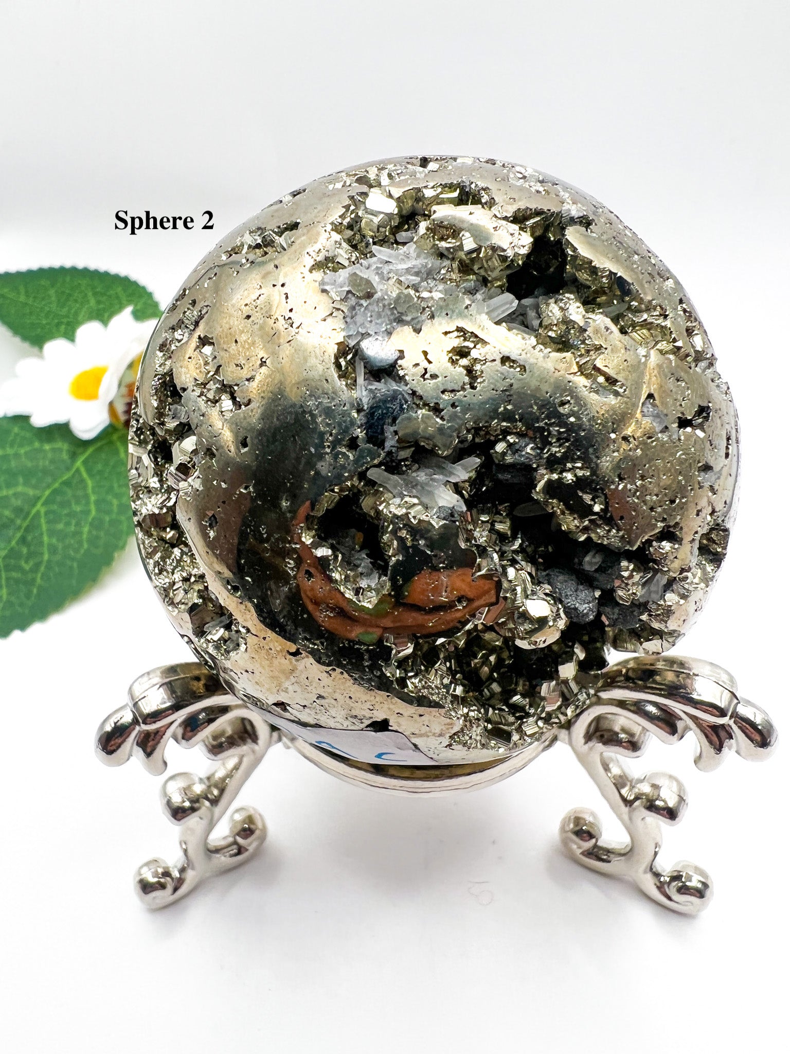 Peruvian Pyrite Sphere - Crystal Love Treasures