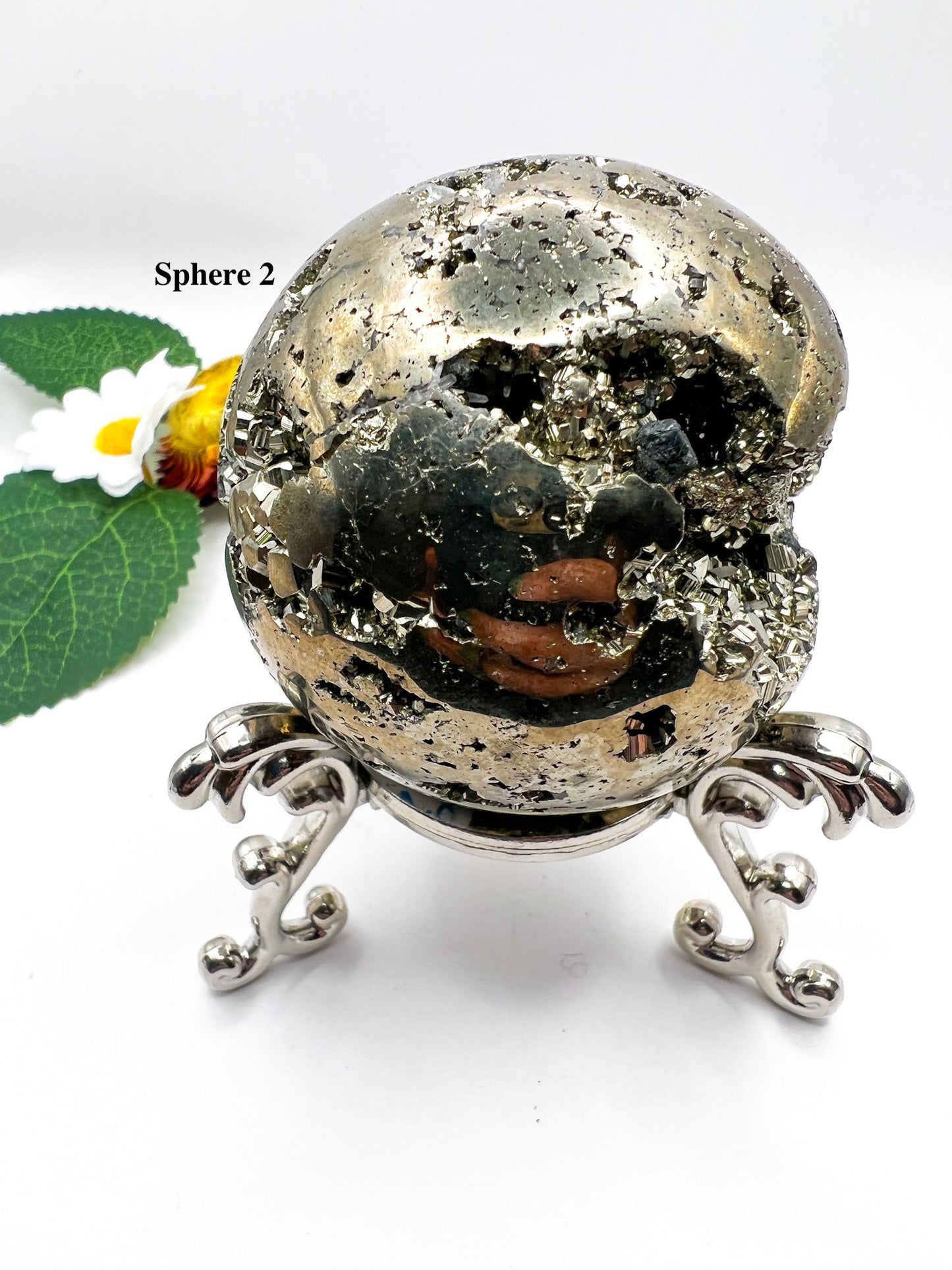 Peruvian Pyrite Sphere - Crystal Love Treasures