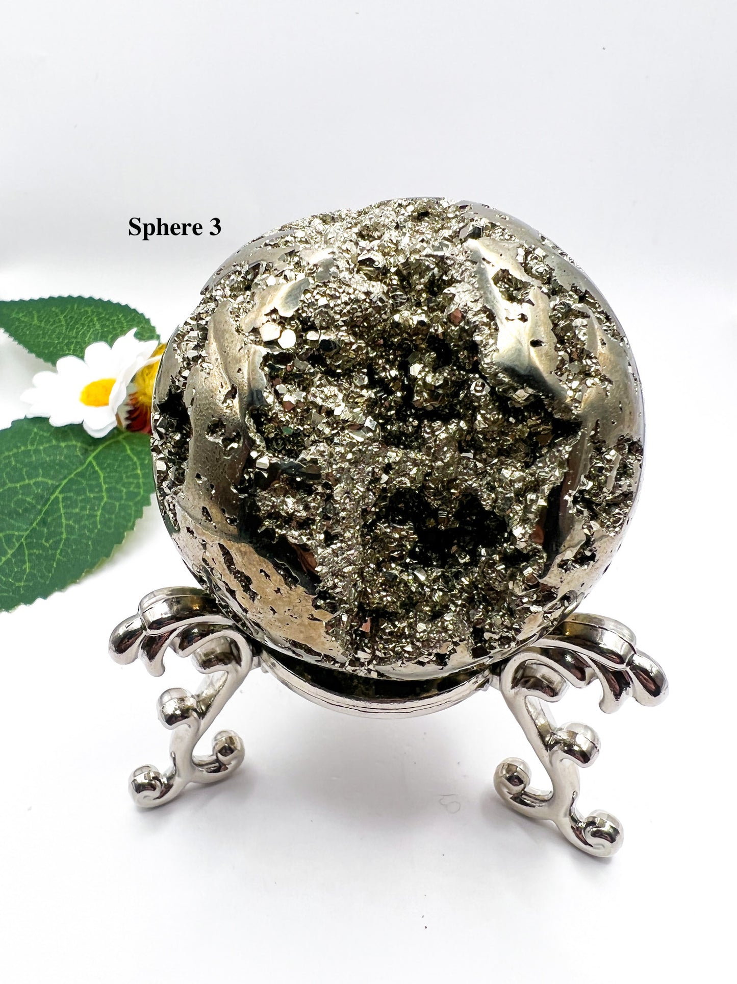 Peruvian Pyrite Sphere - Crystal Love Treasures