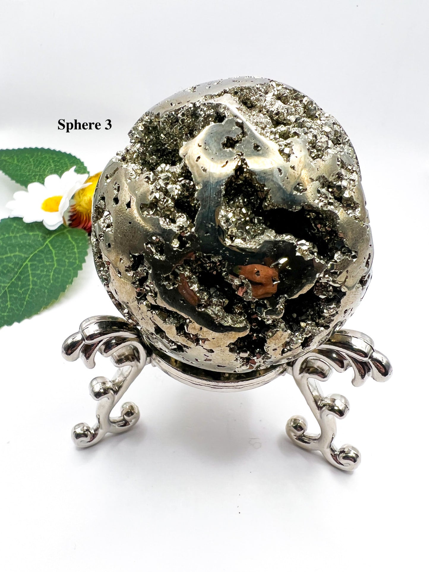 Peruvian Pyrite Sphere - Crystal Love Treasures