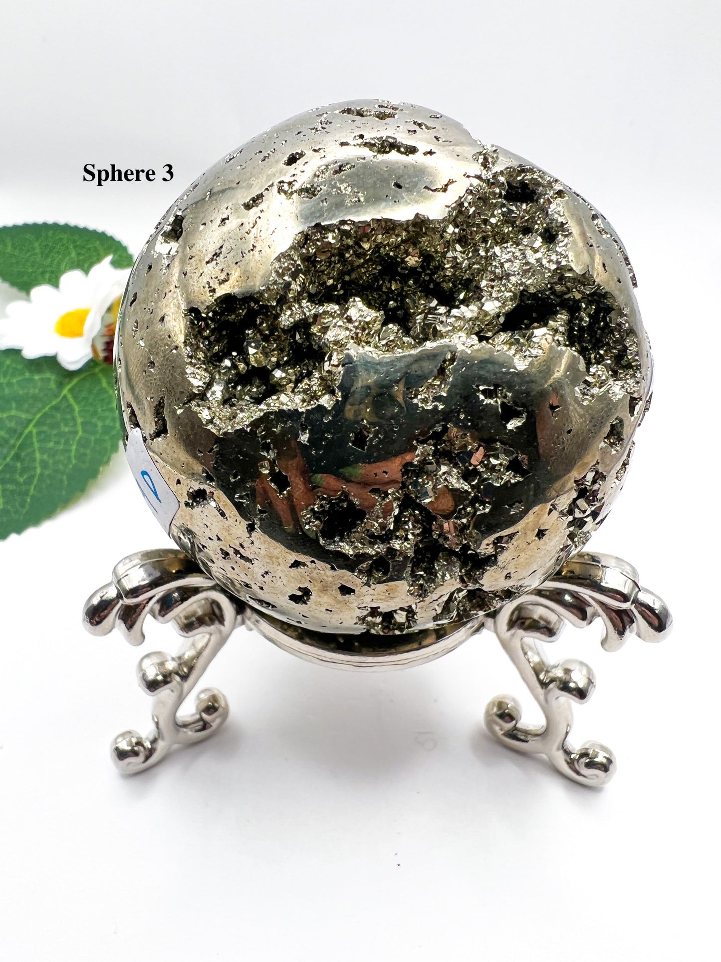 Peruvian Pyrite Sphere - Crystal Love Treasures