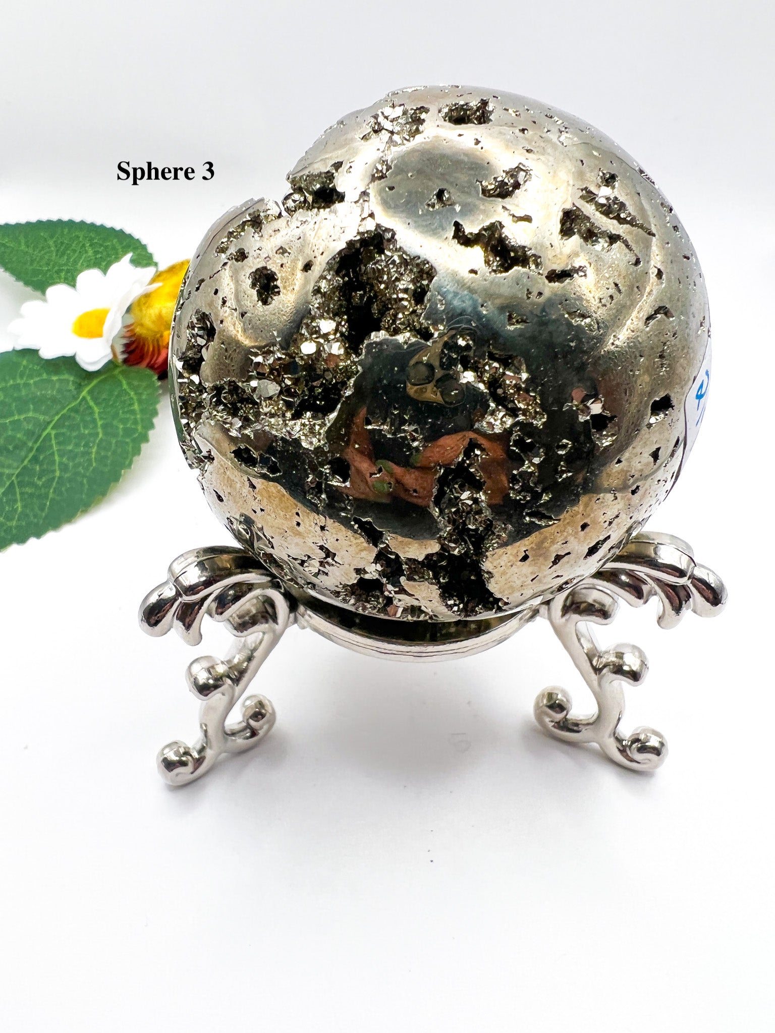 Peruvian Pyrite Sphere - Crystal Love Treasures