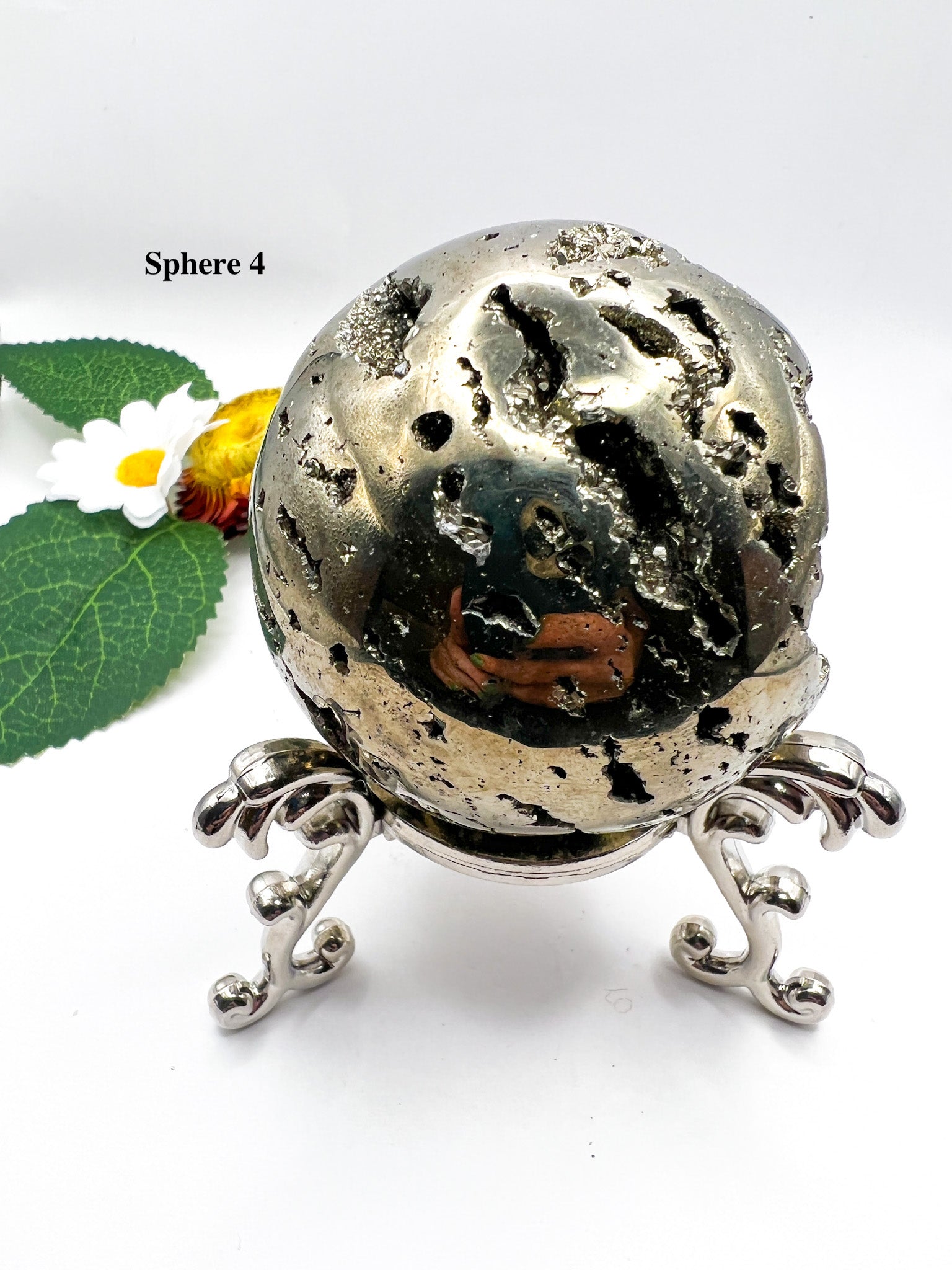 Peruvian Pyrite Sphere - Crystal Love Treasures