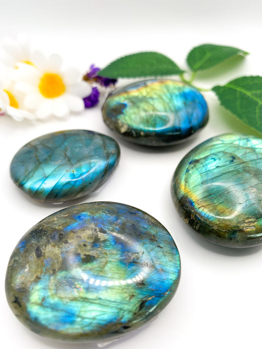 Labradorite Palm Stone - Crystal Love Treasures
