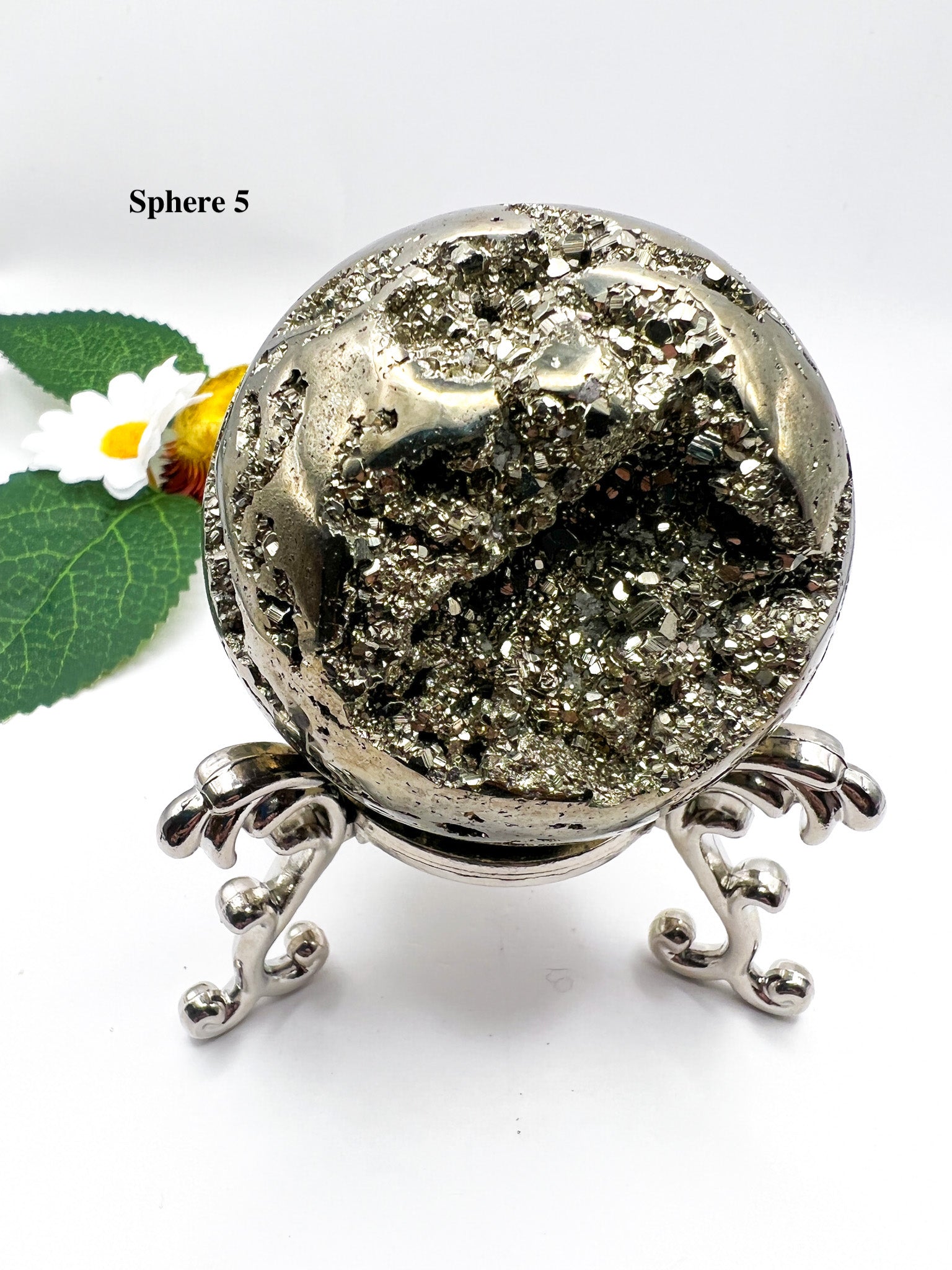 Peruvian Pyrite Sphere - Crystal Love Treasures