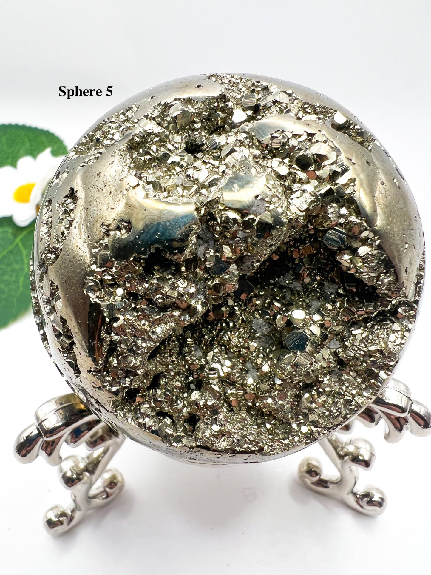 Peruvian Pyrite Sphere - Crystal Love Treasures