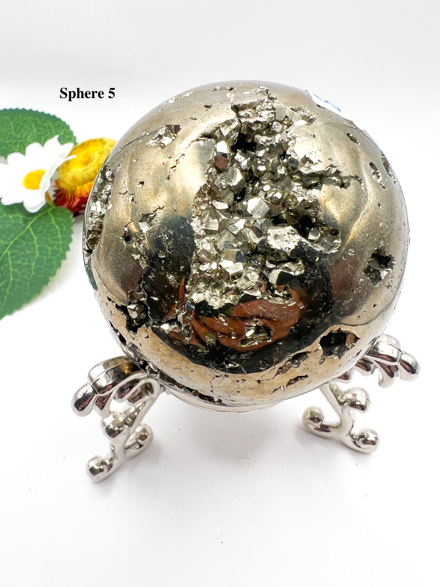 Peruvian Pyrite Sphere - Crystal Love Treasures