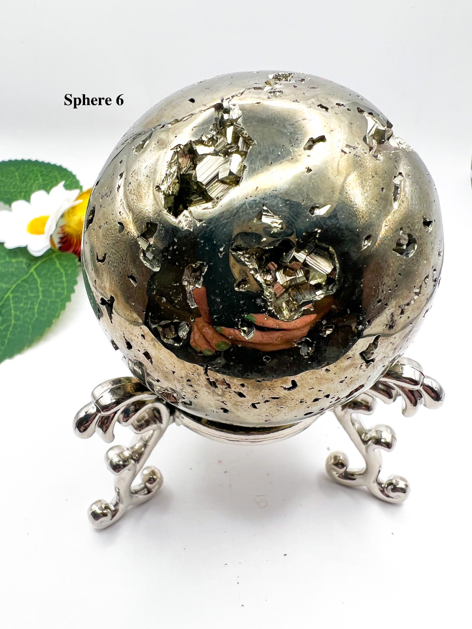 Peruvian Pyrite Sphere - Crystal Love Treasures