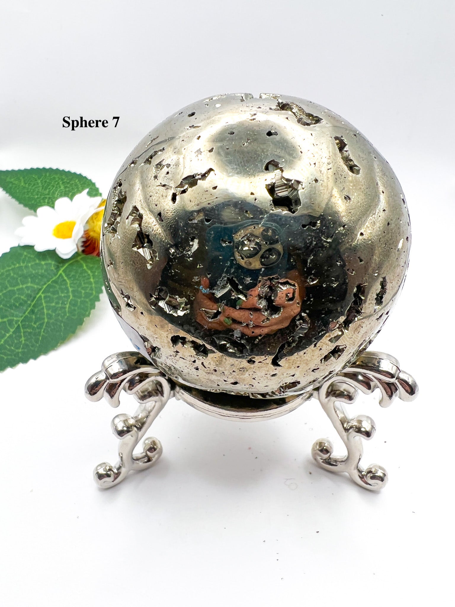 Peruvian Pyrite Sphere - Crystal Love Treasures