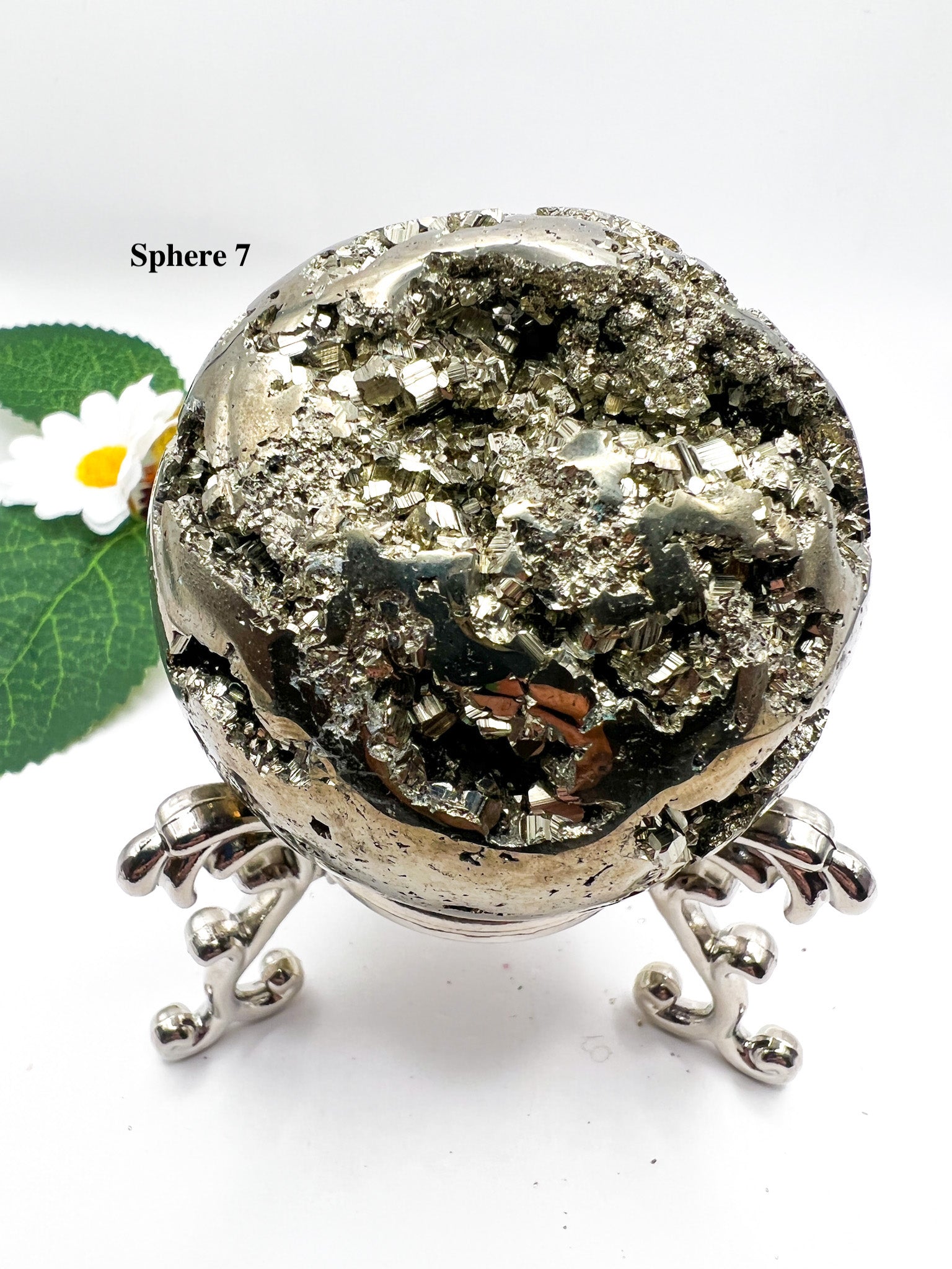 Peruvian Pyrite Sphere - Crystal Love Treasures