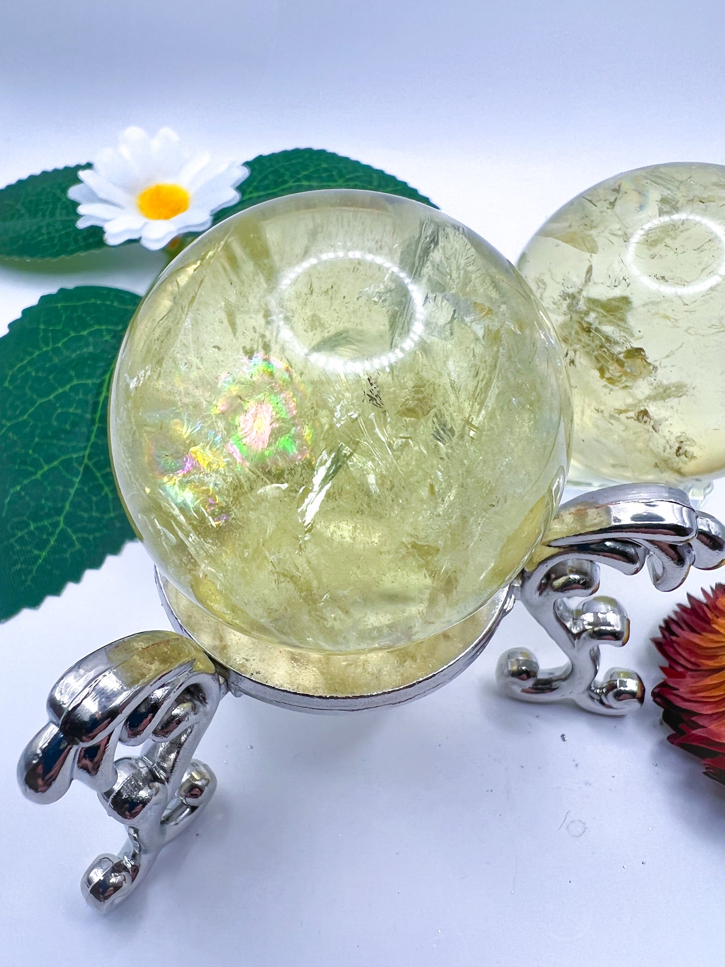 Natural Citrine Sphere (High Quality) - Crystal Love Treasures