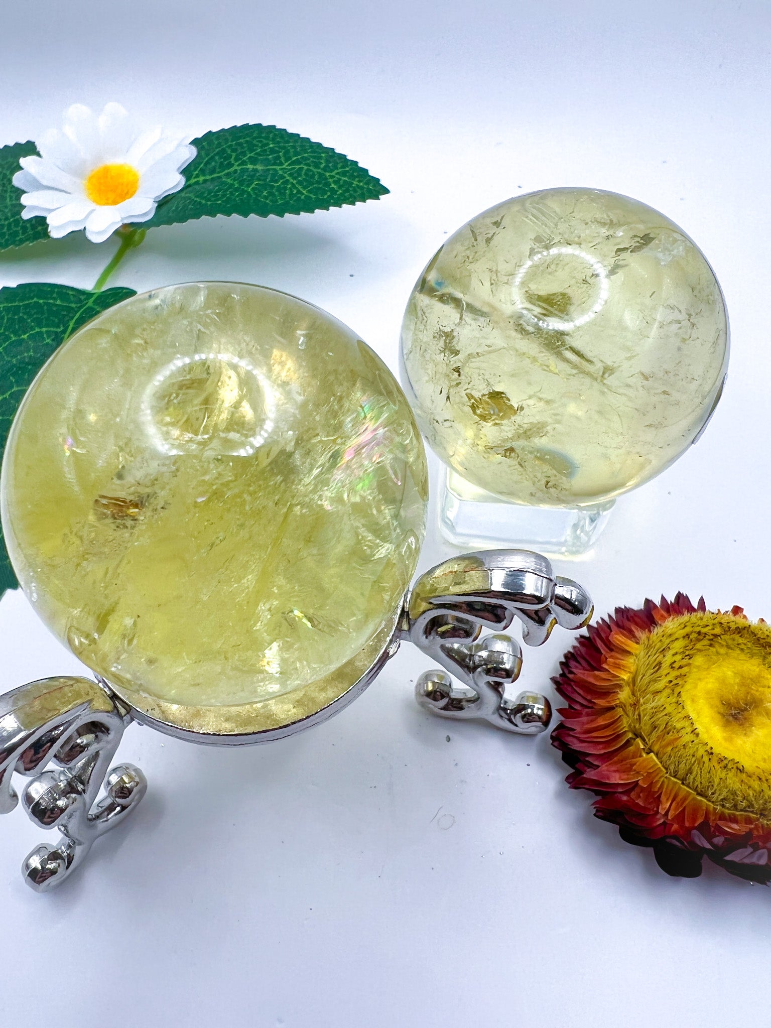 Natural Citrine Sphere (High Quality) - Crystal Love Treasures