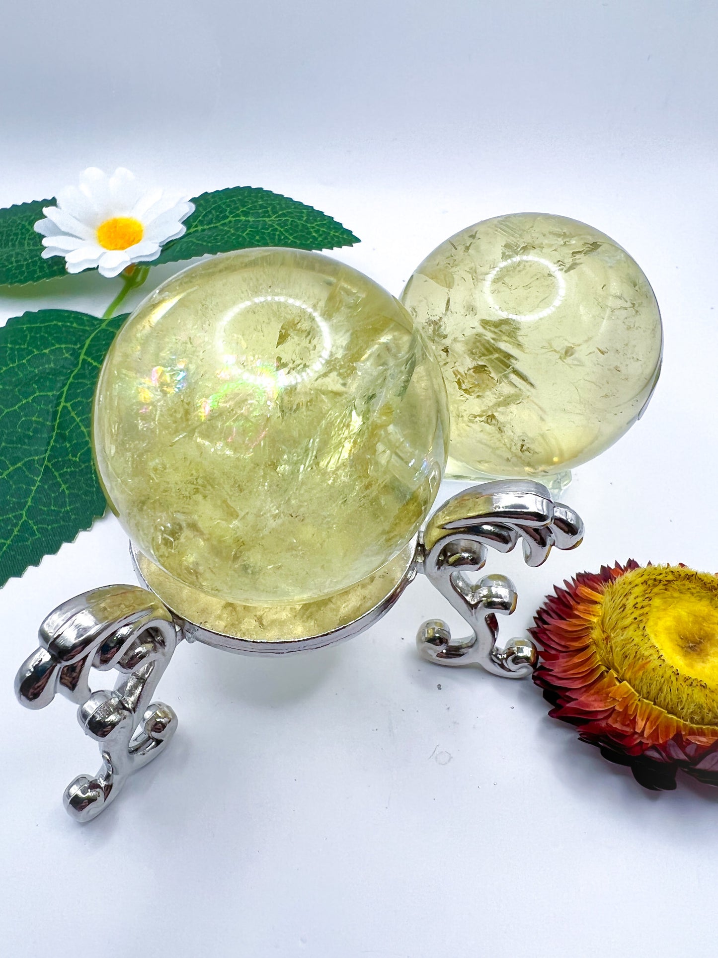 Natural Citrine Sphere (High Quality) - Crystal Love Treasures