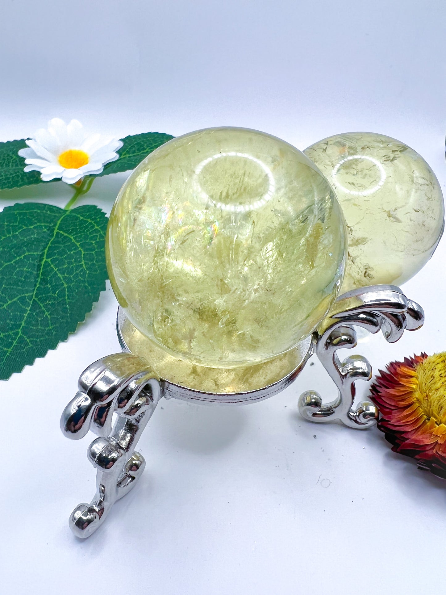 Natural Citrine Sphere (High Quality) - Crystal Love Treasures