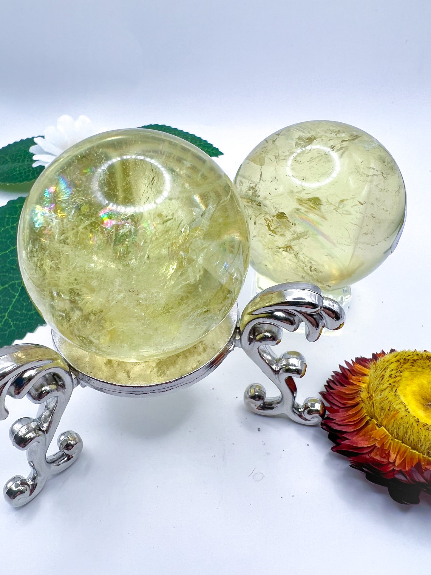 Natural Citrine Sphere (High Quality) - Crystal Love Treasures