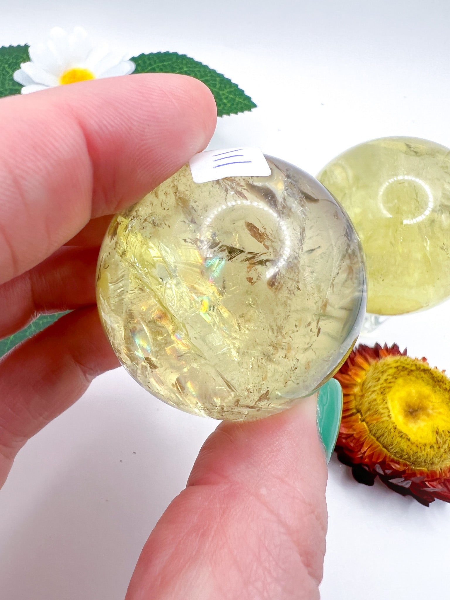 Natural Citrine Sphere (High Quality) - Crystal Love Treasures