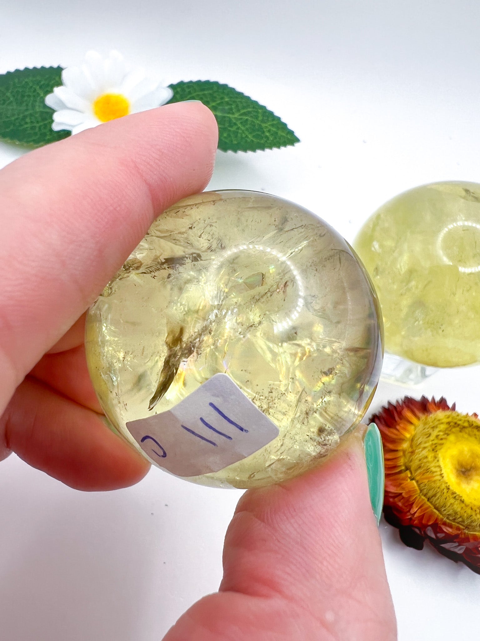 Natural Citrine Sphere (High Quality) - Crystal Love Treasures