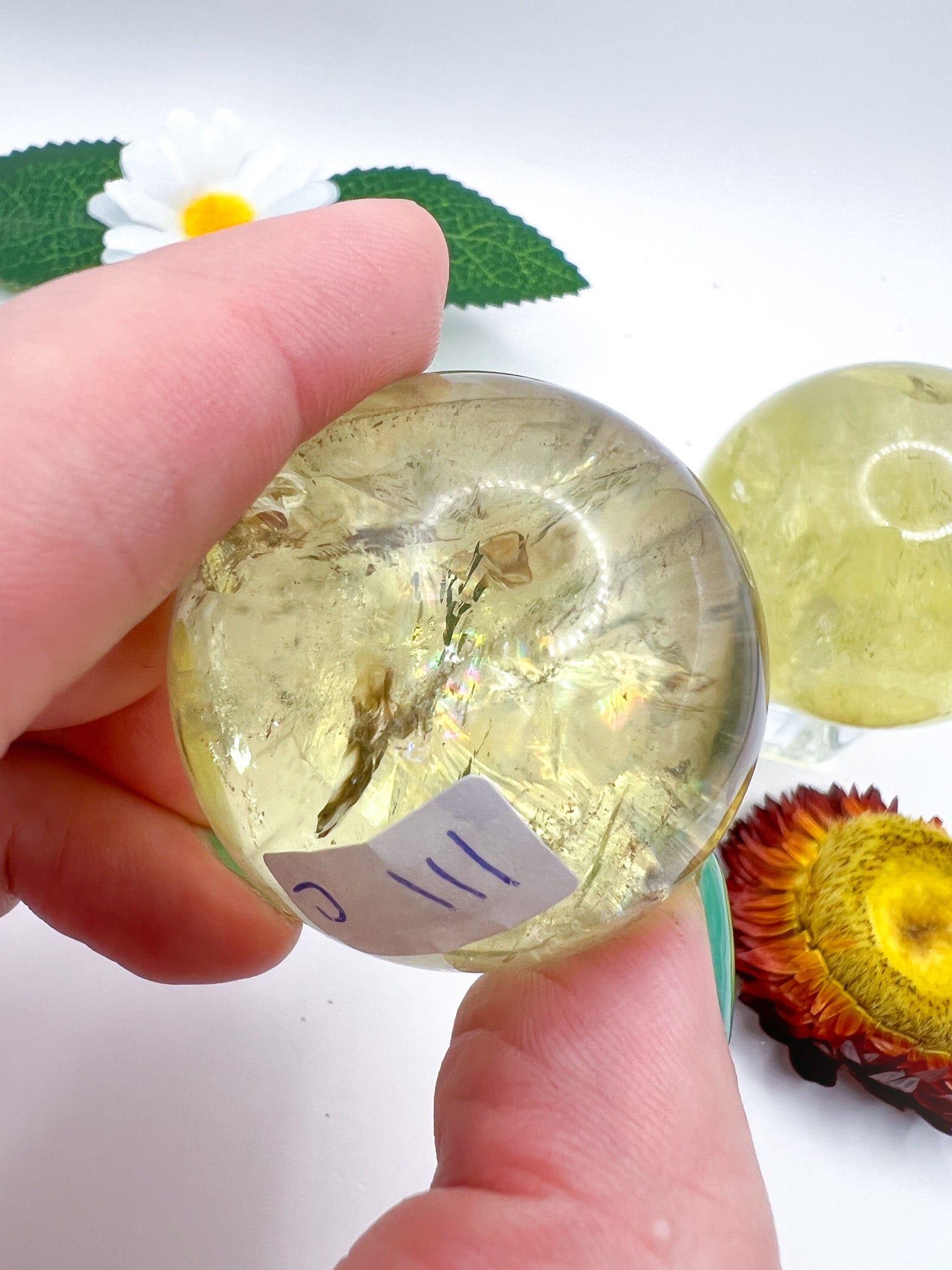 Natural Citrine Sphere (High Quality) - Crystal Love Treasures