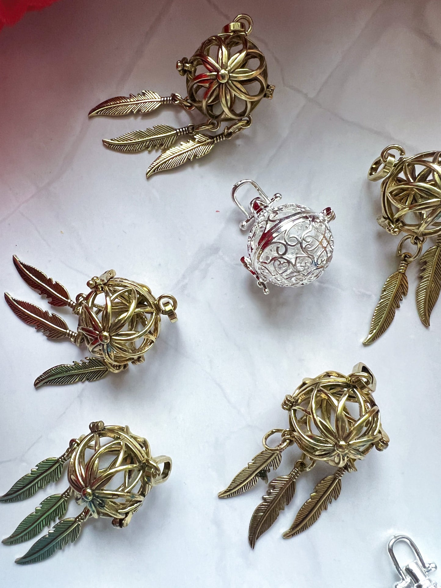 Dream Catcher Feather Pendant - Crystal Love Treasures