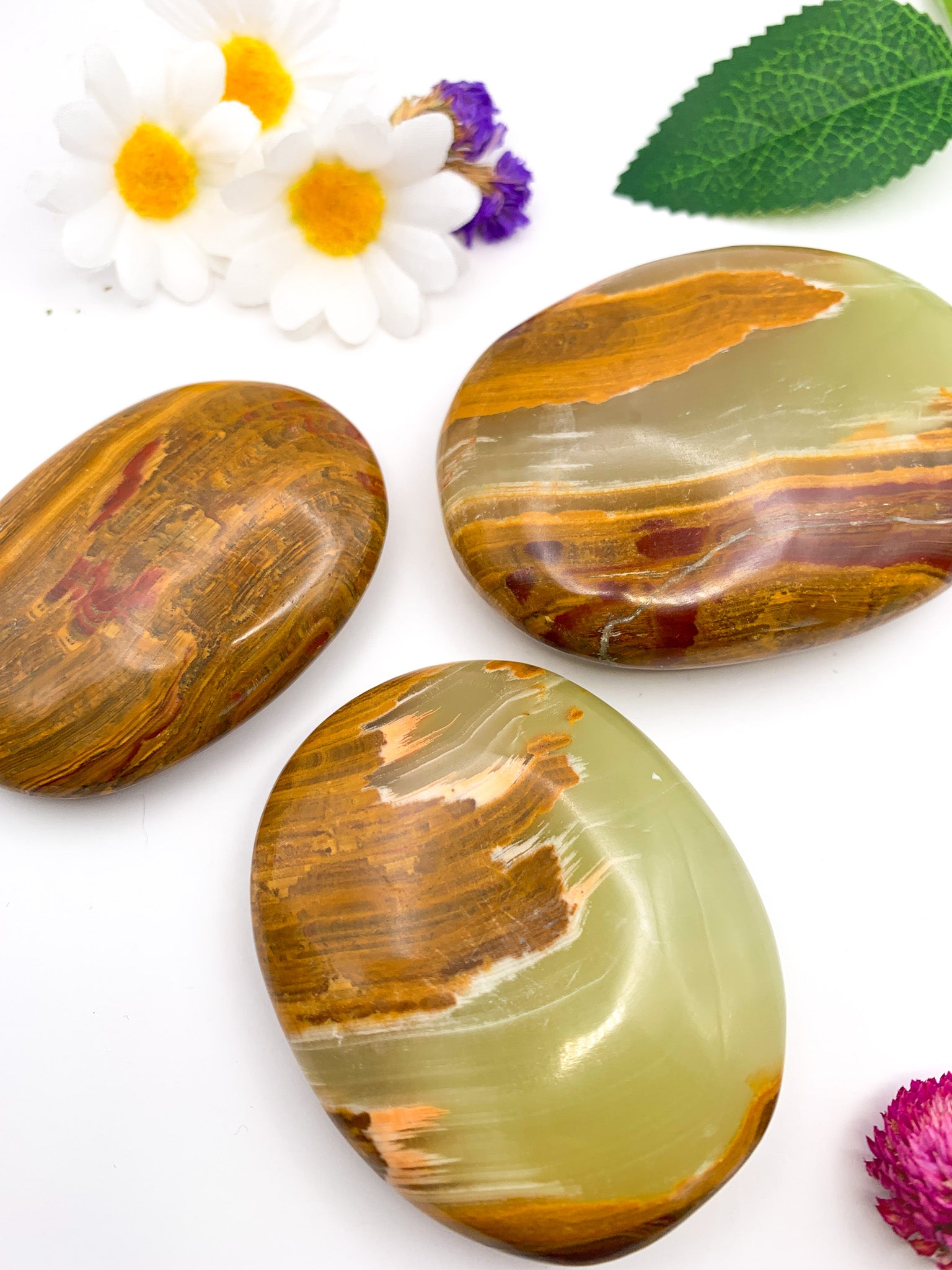 Onyx Palm Stone - Crystal Love Treasures