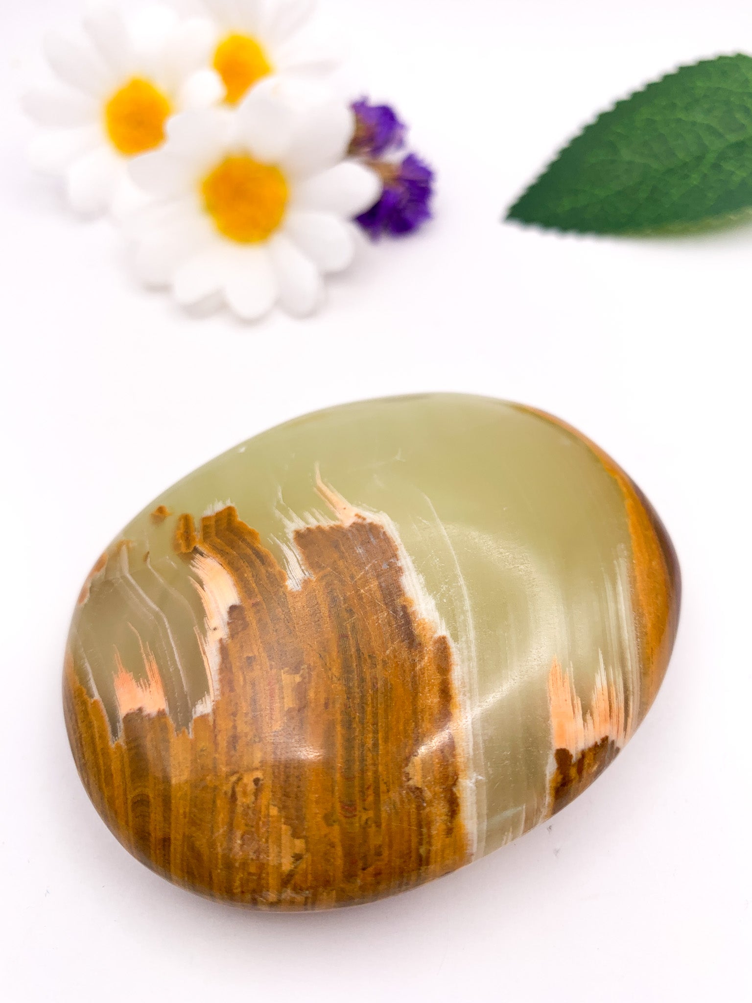 Onyx Palm Stone - Crystal Love Treasures