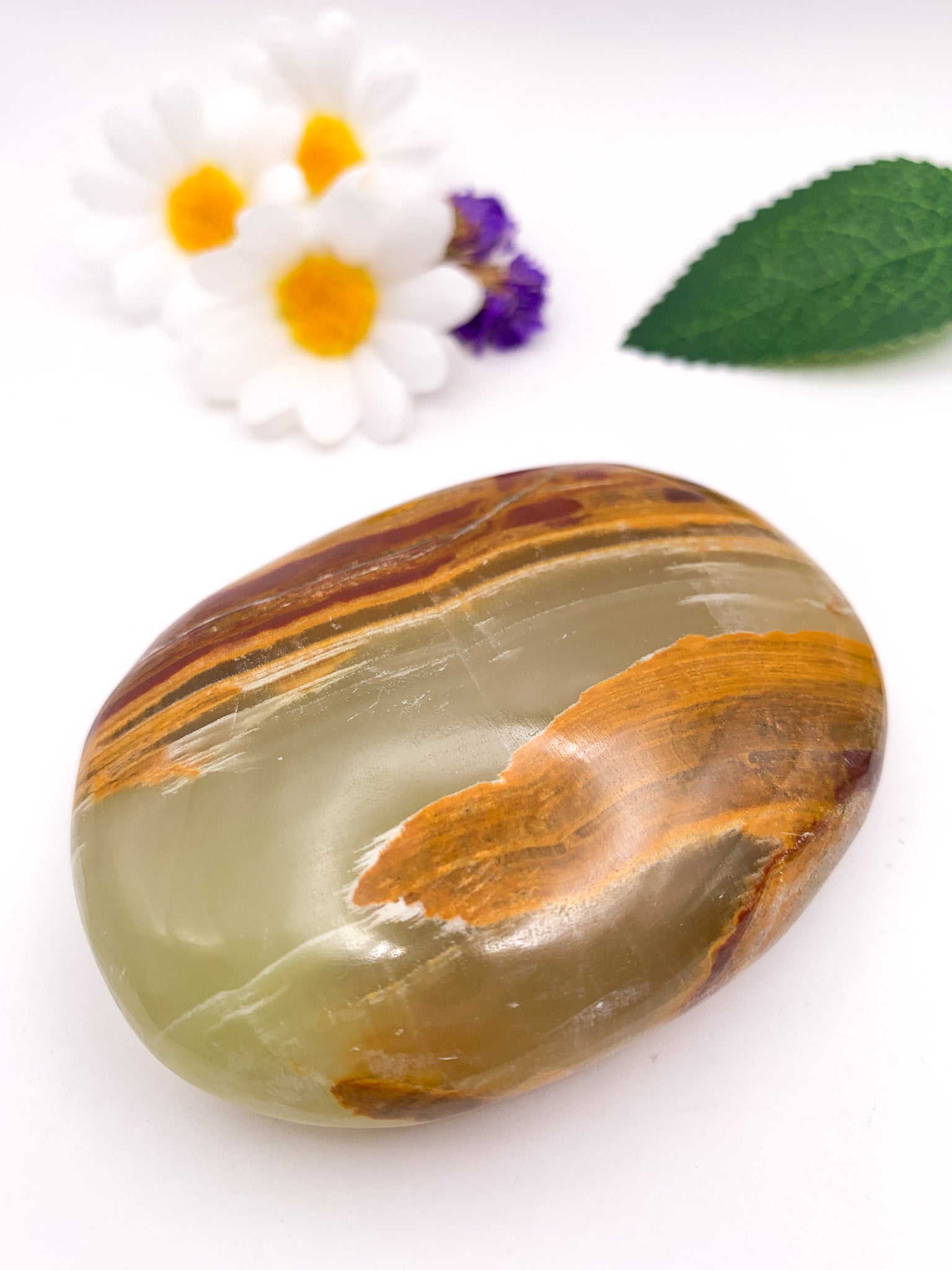 Onyx Palm Stone - Crystal Love Treasures