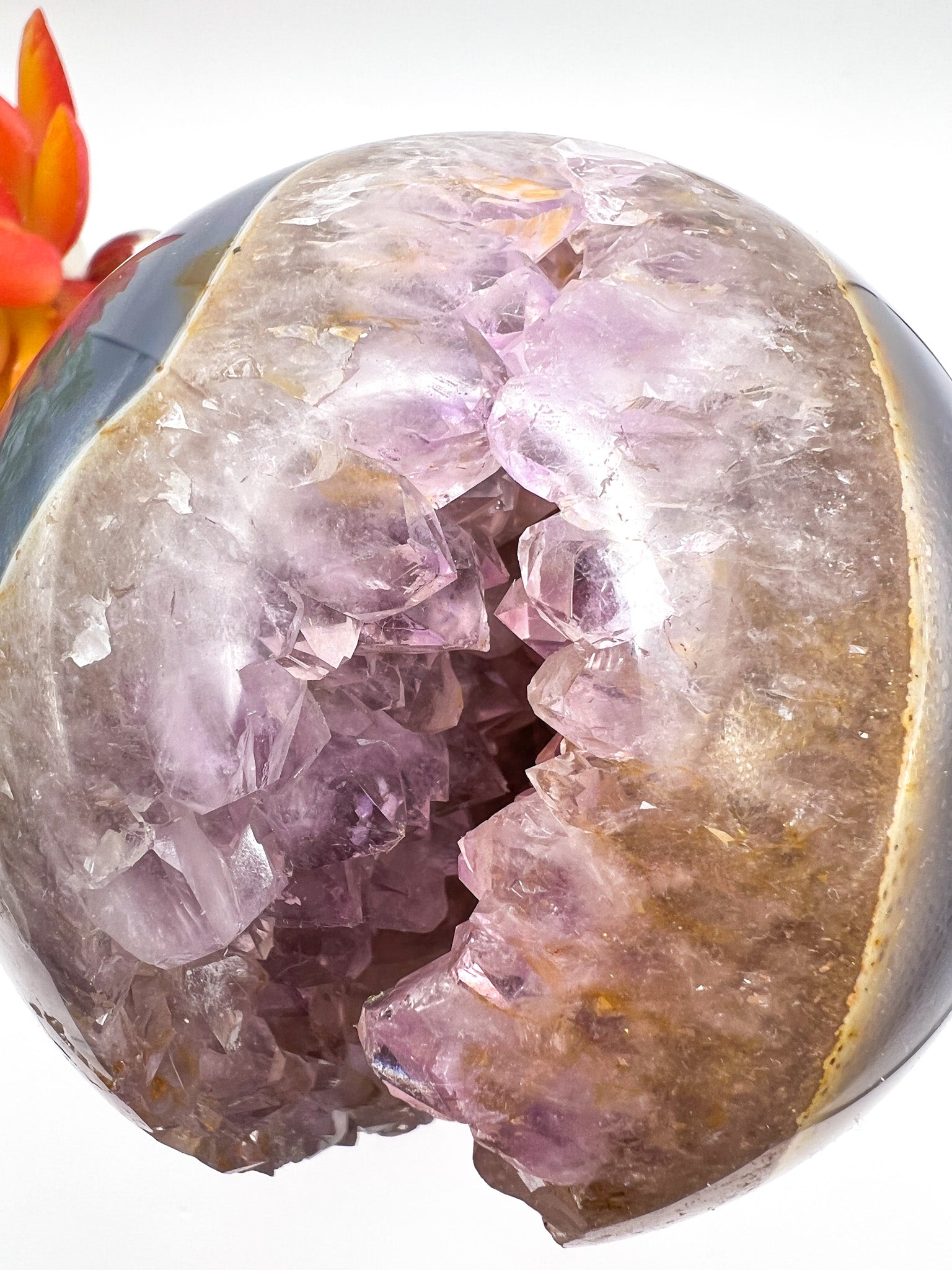 Druzy Amethyst Geode Sphere - Crystal Love Treasures
