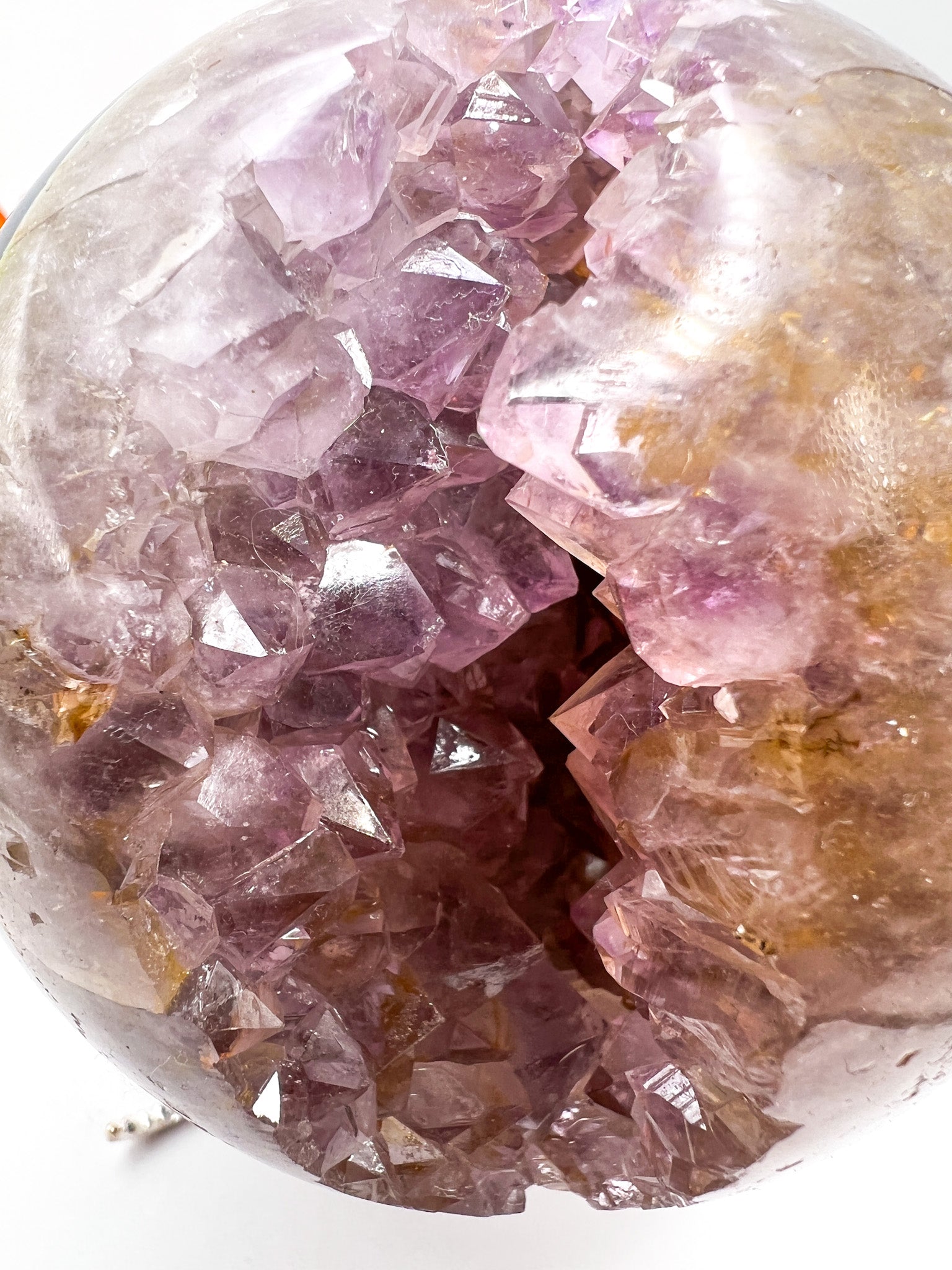 Druzy Amethyst Geode Sphere - Crystal Love Treasures