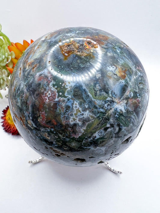 Ocean Jasper Sphere - Crystal Love Treasures