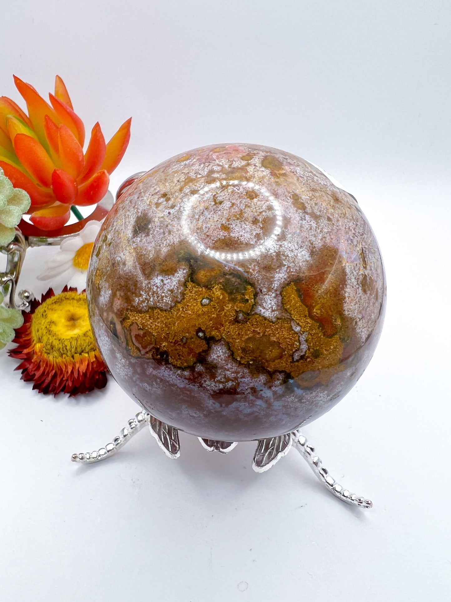 Ocean Jasper Sphere - Crystal Love Treasures