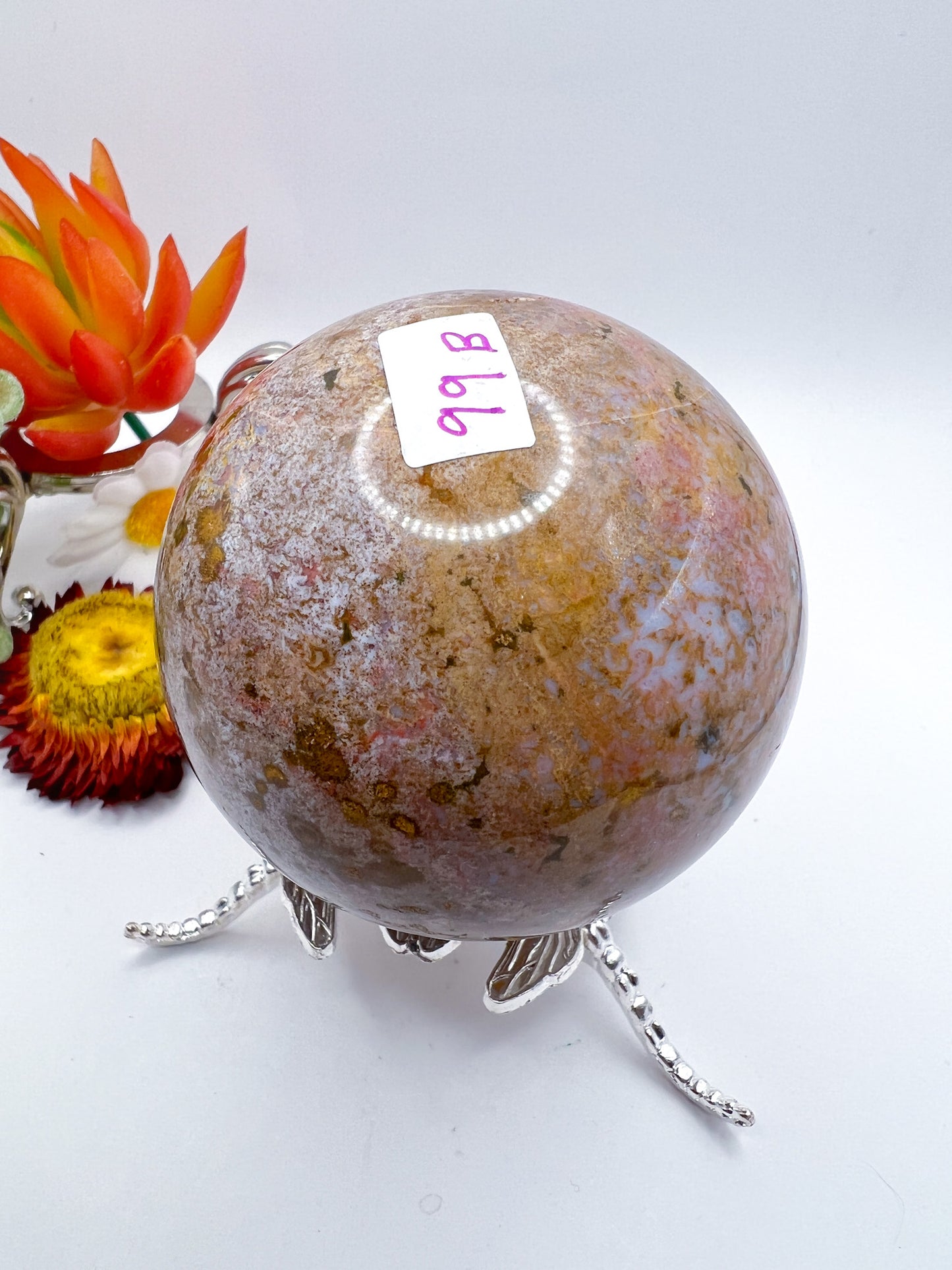 Ocean Jasper Sphere - Crystal Love Treasures