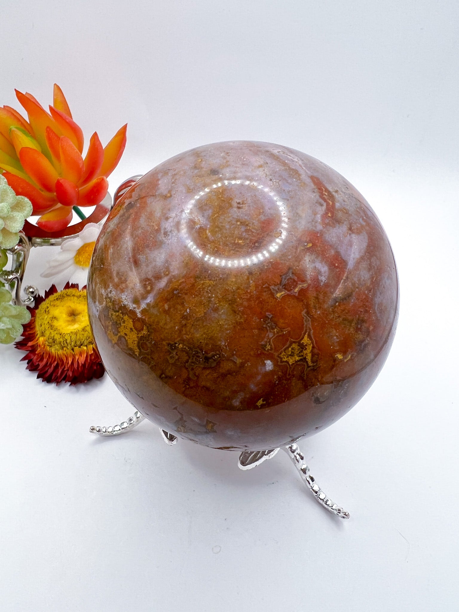 Ocean Jasper Sphere - Crystal Love Treasures