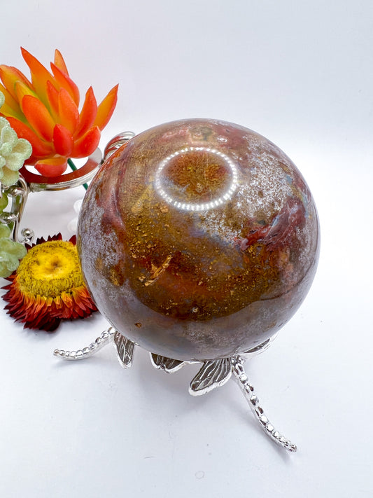 Ocean Jasper Sphere - Crystal Love Treasures