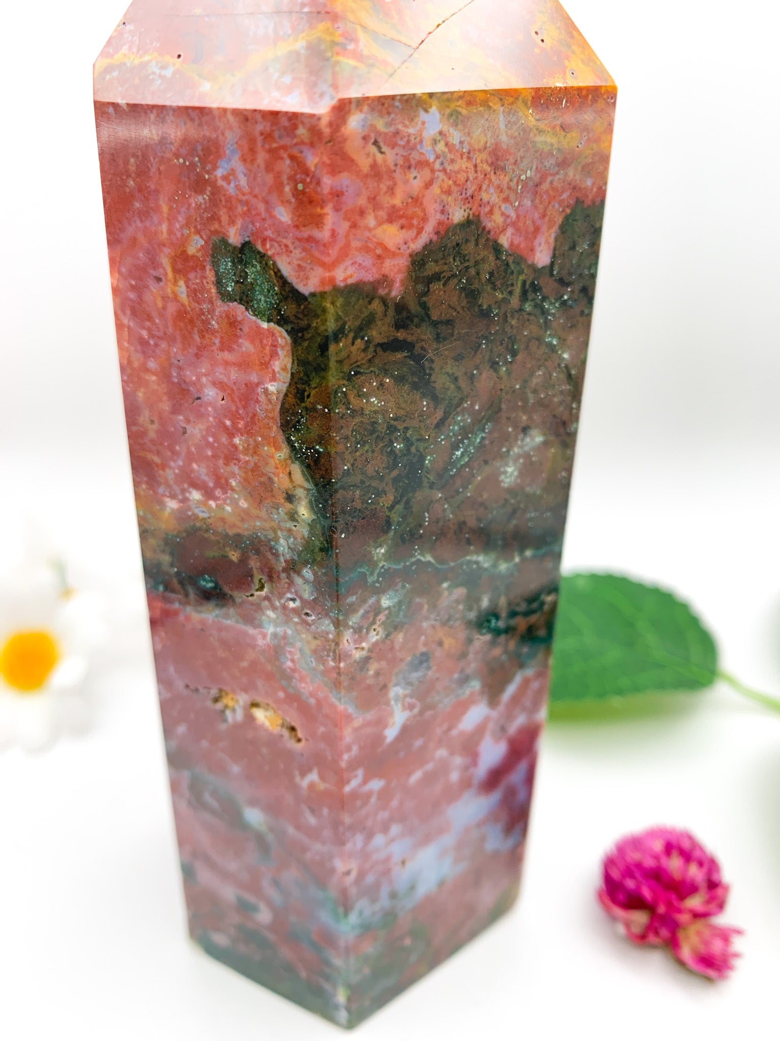 Ocean Jasper Tower - Crystal Love Treasures