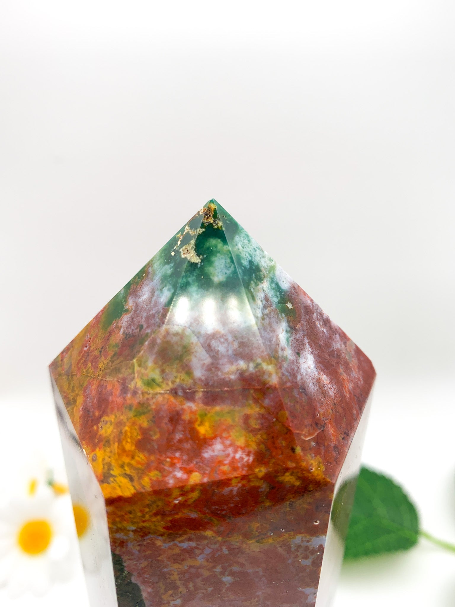 Ocean Jasper Tower - Crystal Love Treasures