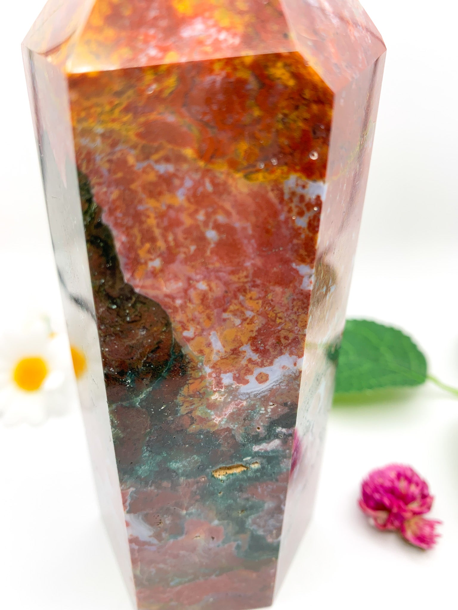 Ocean Jasper Tower - Crystal Love Treasures