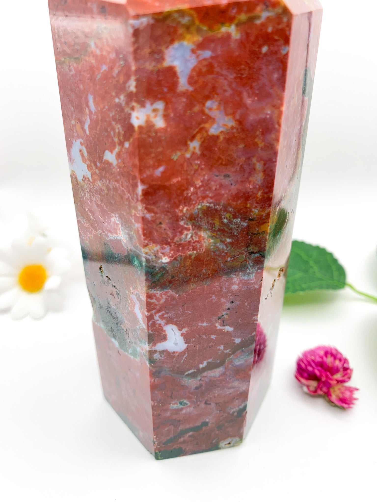 Ocean Jasper Tower - Crystal Love Treasures