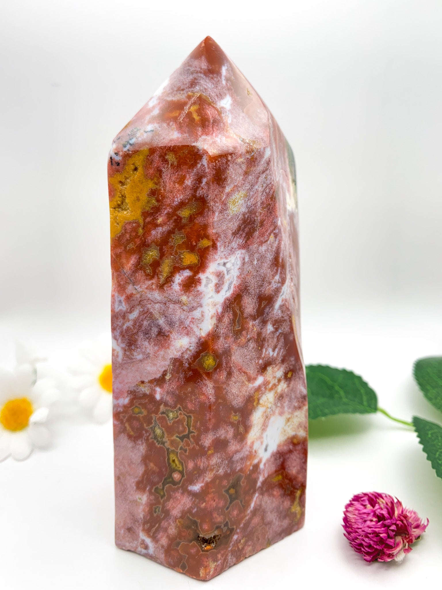 Ocean Jasper Tower - Crystal Love Treasures