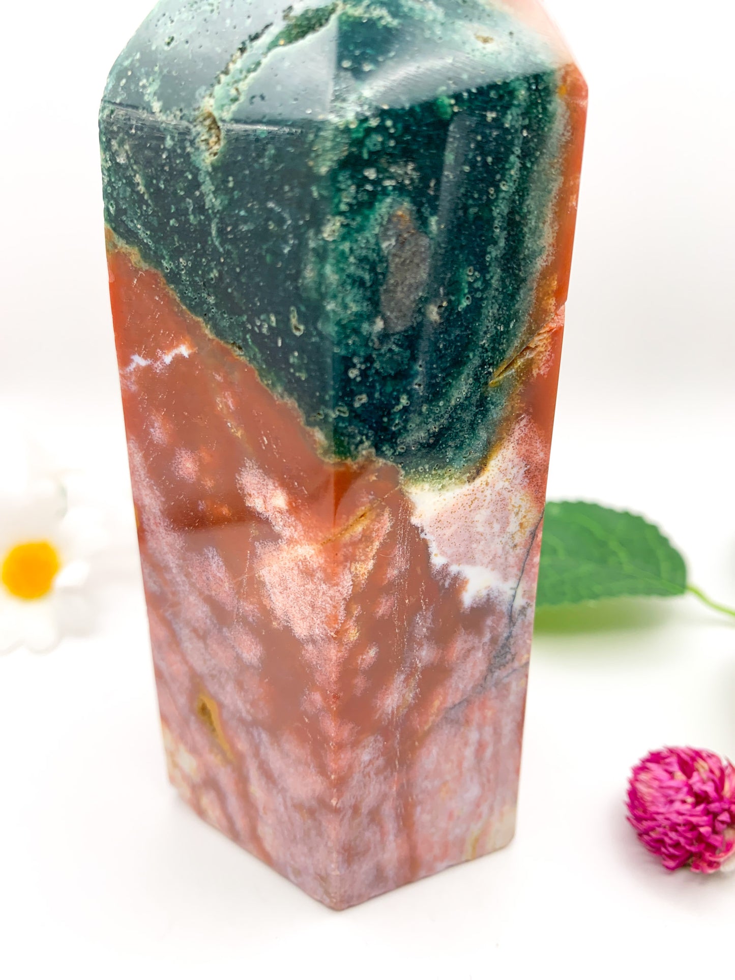 Ocean Jasper Tower - Crystal Love Treasures