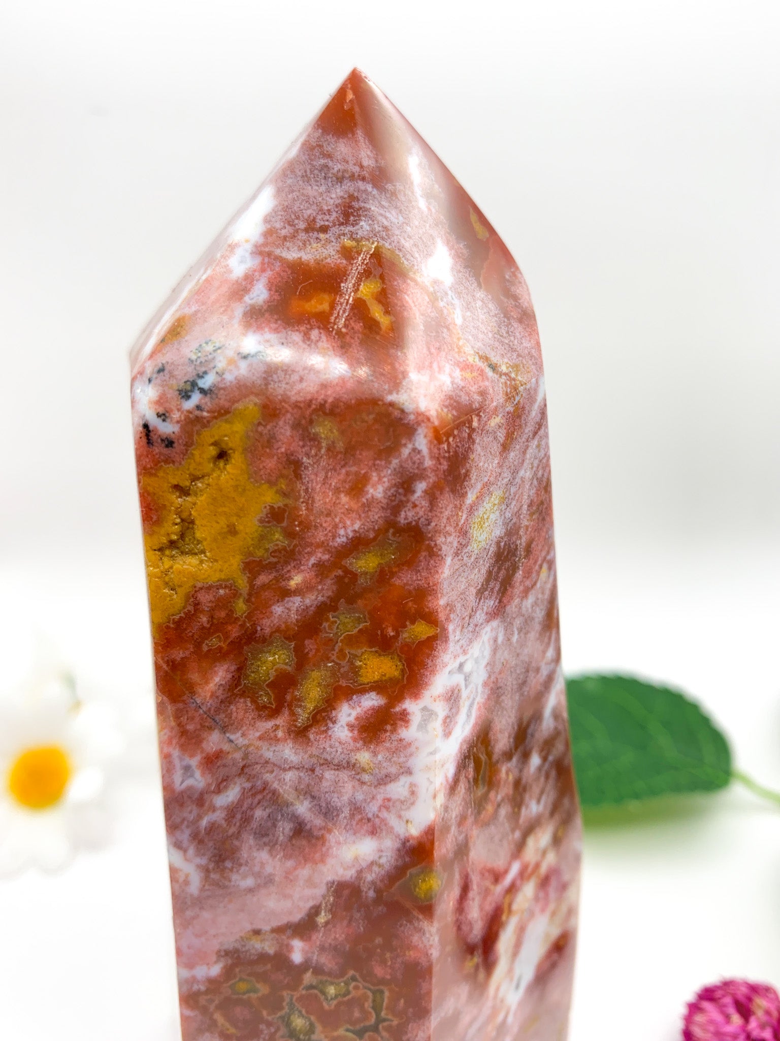 Ocean Jasper Tower - Crystal Love Treasures