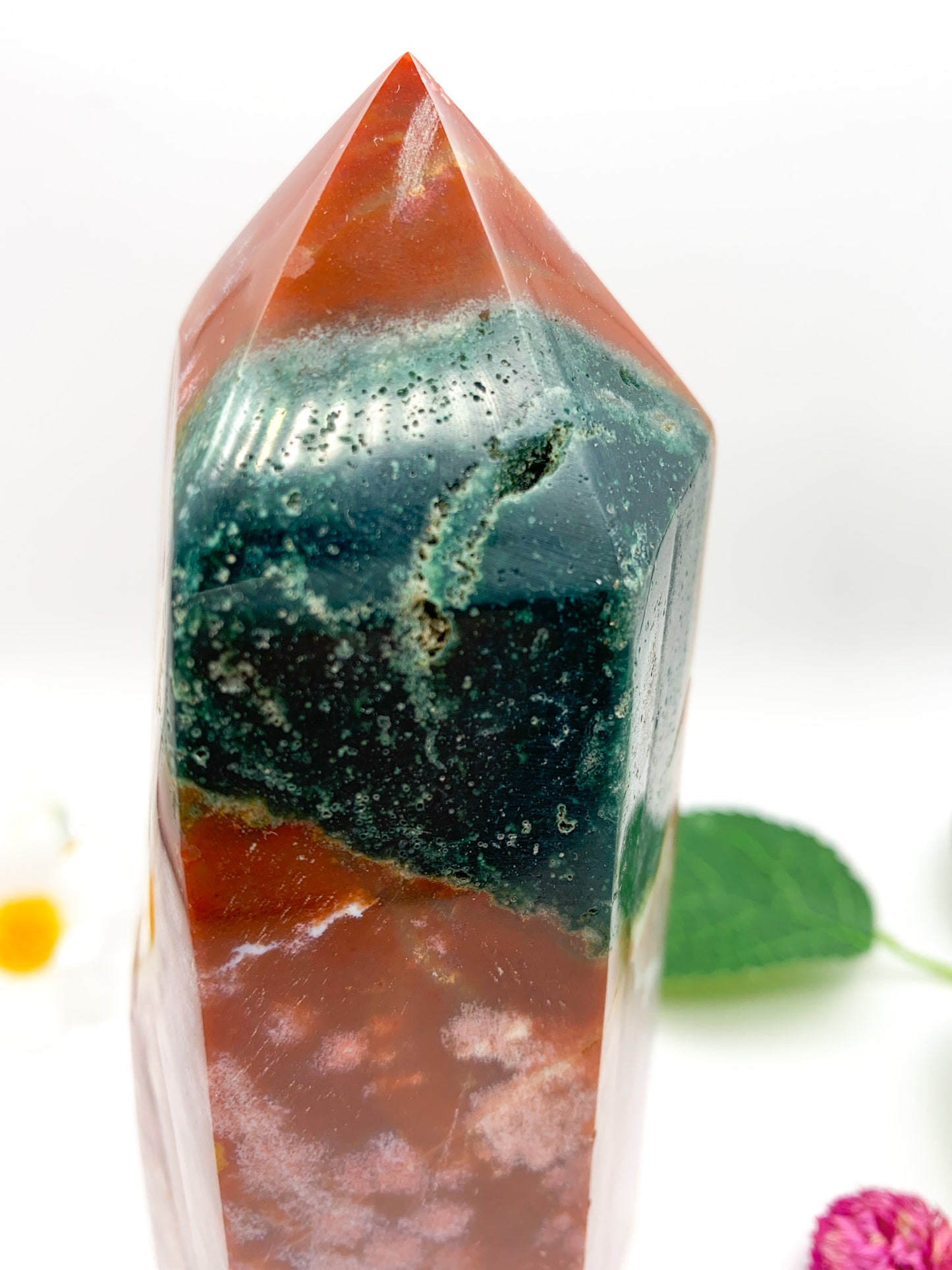 Ocean Jasper Tower - Crystal Love Treasures