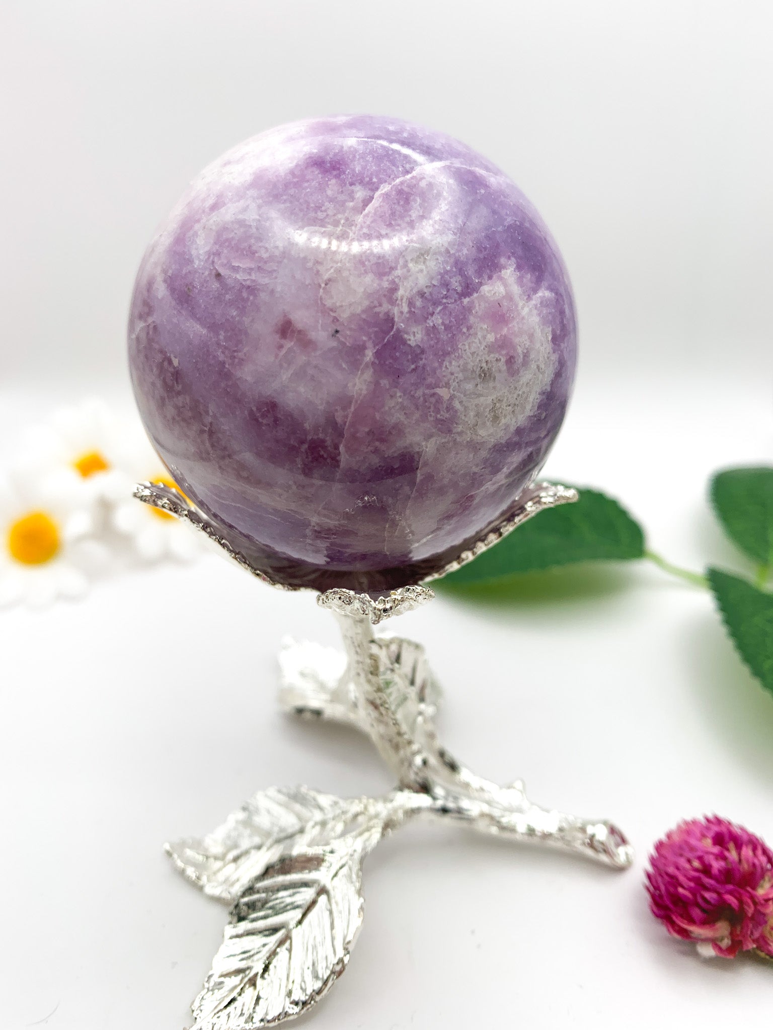 Lepidolite Sphere - Crystal Love Treasures