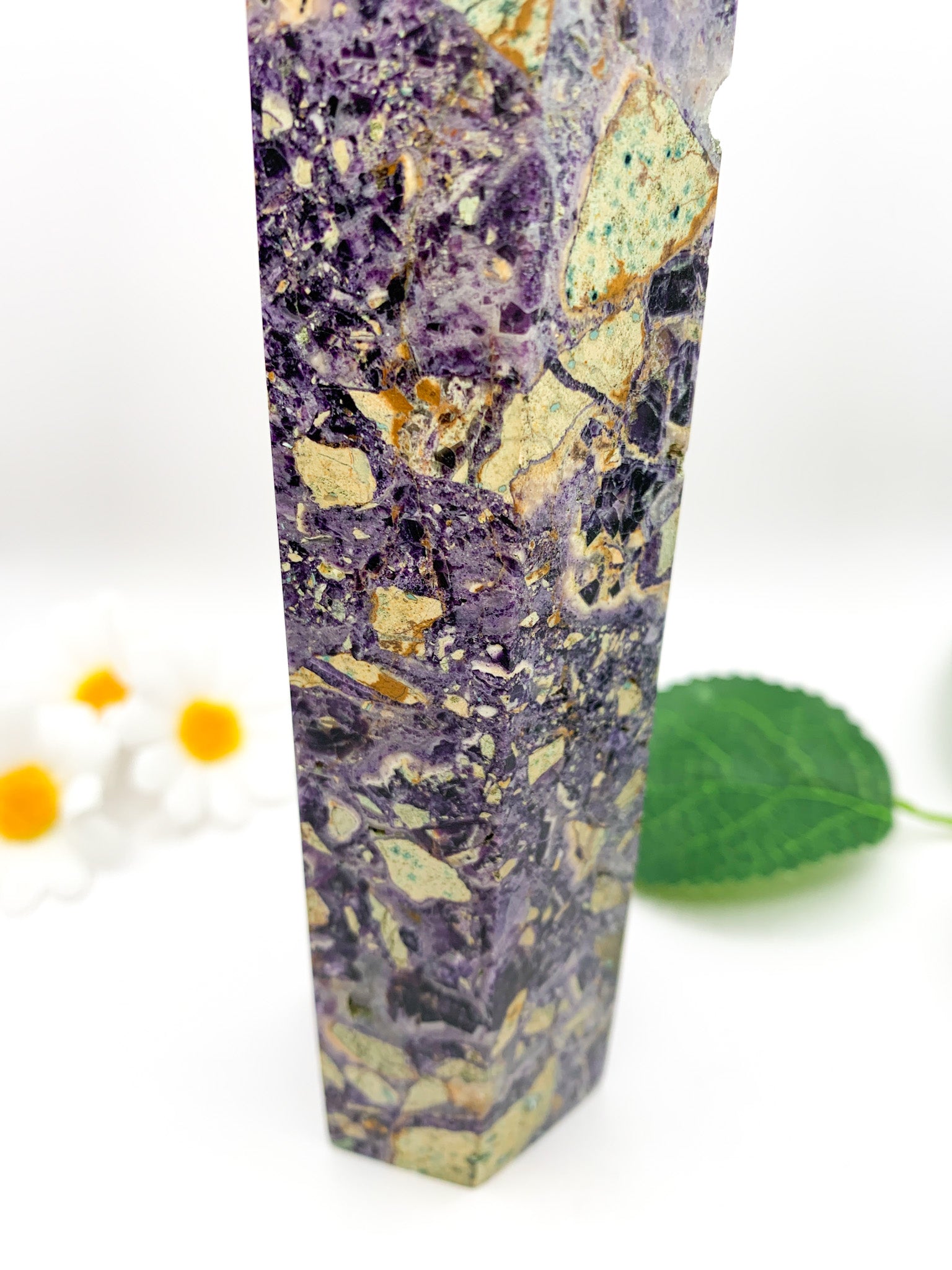 "Iced Tea" Fluorite Tower - Crystal Love Treasures