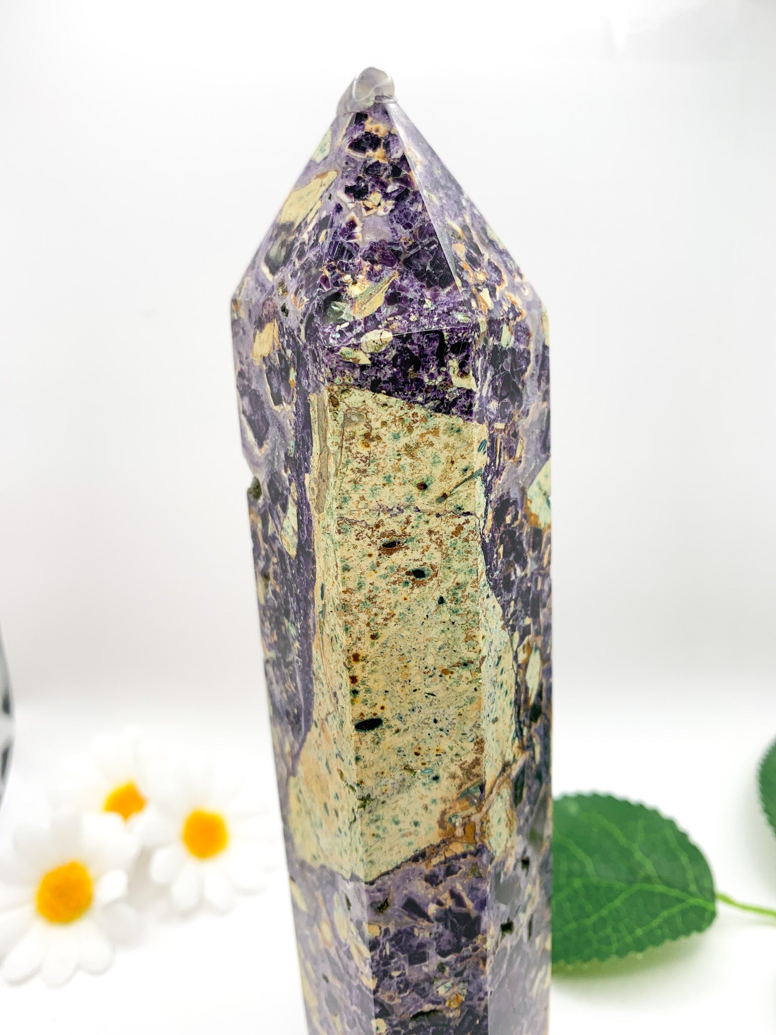 "Iced Tea" Fluorite Tower - Crystal Love Treasures