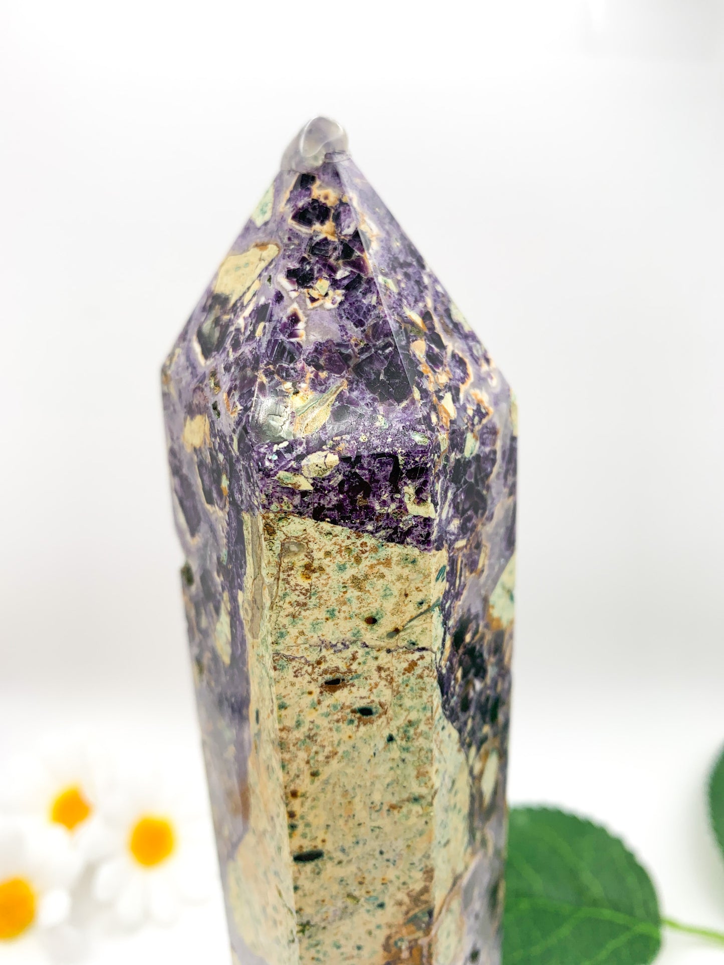 "Iced Tea" Fluorite Tower - Crystal Love Treasures